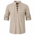 Caspian Men’s Relaxed-Fit Lace-Up Shirt