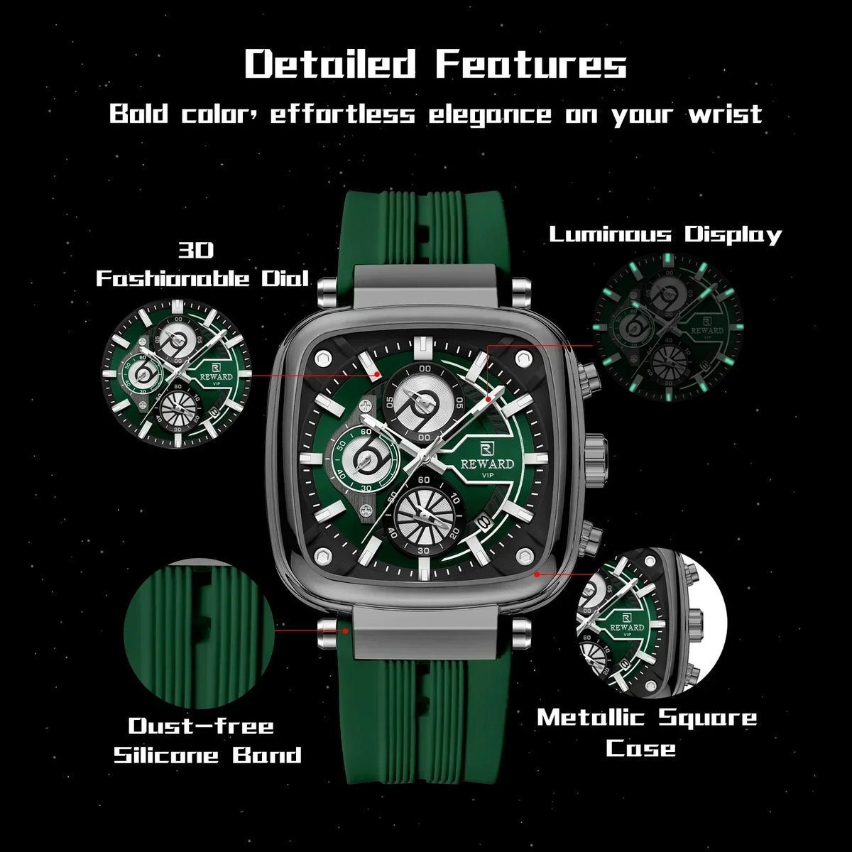 Kafoll Sport Edge 44mm Watch