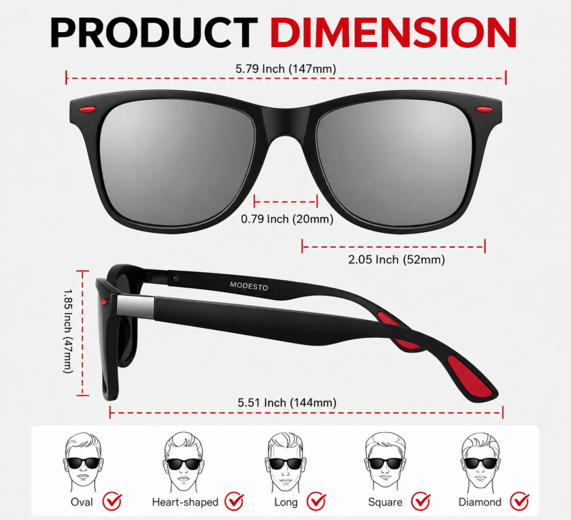 Kafoll Modesto Retro Sunglasses